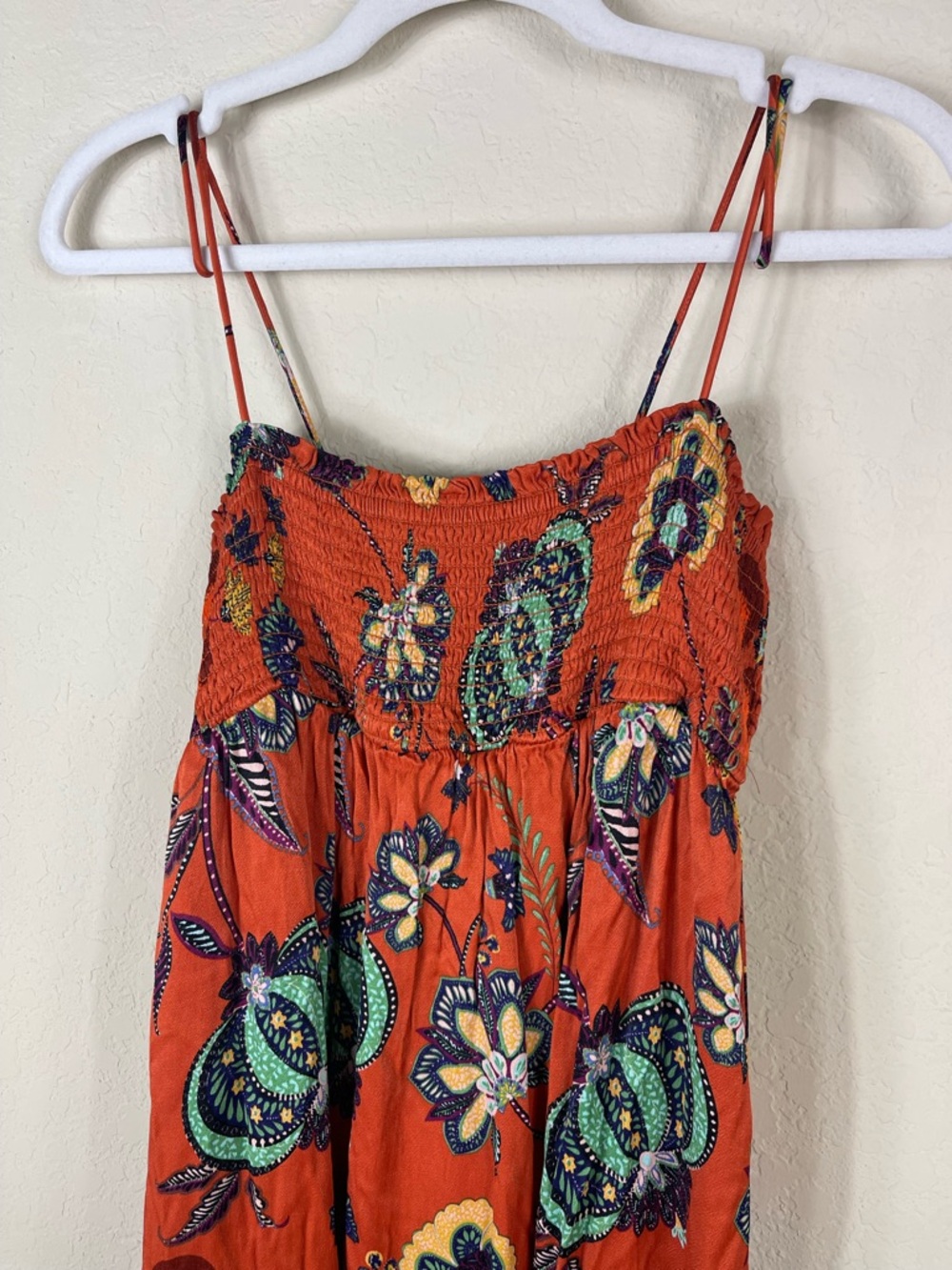 Anthropologie Maeve Floral Cross-Back Maxi Dress Size MP - Picture 7 of 12